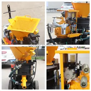 New Devised Multifunctional Rotor Type Dry And Wet Gunite Shotcrete Machine For Concrete Mortar Refractory Sand Pea Gravel