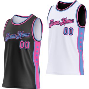 Ensemble de maillots de basket-ball personnalisés, réversibles, sans manches, en mesh, uniforme d'équipe unisexe, respirant, impression sublimée - Product Image 1