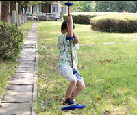 Balançoire d'escalade extérieure en nylon pour enfants avec plates-formes en plastique et échelle de corde pour rampes et échelles pour enfants