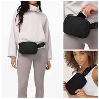 Sac banane de sport personnalisable Beckon en nylon avec fermeture éclair, mini sac de poitrine/taille pour femme, sac de ceinture tendance avec sangles réglables