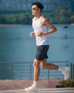 Débardeur de sport sans manches en polyester à séchage rapide, avec impression par sublimation de logo personnalisé, maille sans couture pour la course et l'entraînement - Product Image 5