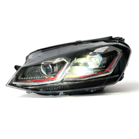 Accessoires automobiles, phares LED pour VW Golf 7 MK7 2013-2017, phares LED avec lentille de projecteur, feux avant, plug and play
