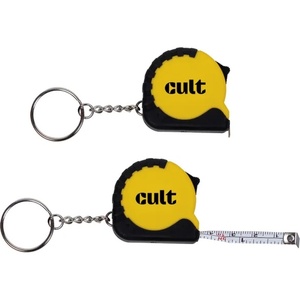 Porte-clés mètre ruban de poche personnalisé avec fonction de verrouillage et de déverrouillage automatiques, mesures en pouces et en centimètres - Product Image 6