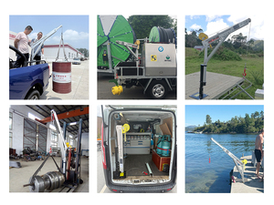 400-800kg Mini Mobile <span class=keywords><strong>Crane</strong></span> Rendah Kebisingan Kuat & Portabel 360 °   <span class=keywords><strong>Crane</strong></span> Davit Putar Mudah Dipasang dengan Winch Manual & Elektrik - Product Image 5