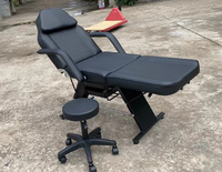 Table de massage électrique réglable pliable en cuir synthétique PVC de luxe au design moderne, pour salon, hôtel, salle de sport