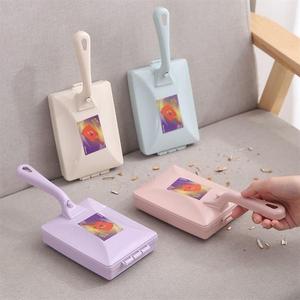 Cepillo de limpieza de alfombras y sábanas de doble rodillo SY con mango, quitapelusas para ropa y polvo de plástico - Product Image 2