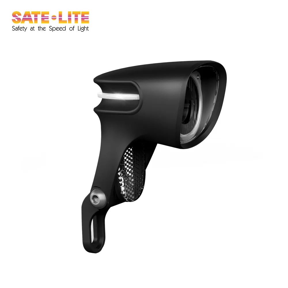 Sate-lite 50lux dynamo phare led pour vélo ebike lumière avec réflecteur ECE fourche avant