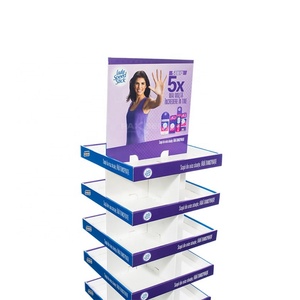 Expositor de Piso Plegable de Cartón Ecológico Impreso Personalizado de 4 Niveles para Speed Stick - Product Image 2