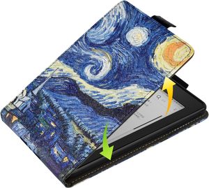 Venta al por mayor de impresión personalizada correa de cuero con tapa Solf TPU Smart Cover para <span class=keywords><strong>Kindle</strong></span> <span class=keywords><strong>Paperwhite</strong></span> 5/4/3 11 <span class=keywords><strong>Generación</strong></span> 2022 Fundas Oasis - Product Image 3