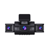 BMAX BC42 4-lens dashcam met IPS 2,8-inch scherm, ingebouwde WiFi, allround perspectief, loop recording, universele pasvorm voor auto's
