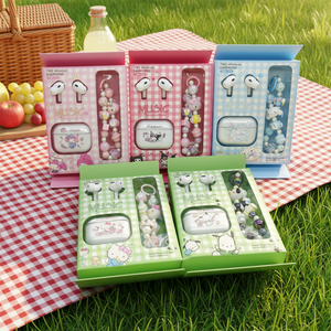 Sanrio Qualcomm pour écouteurs intra-auriculaires 5.3 avec annulation active du bruit, étanches, design sportif, chaîne perlée <span class=keywords><strong>Kuroshitsuji</strong></span> - Product Image 1