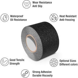 De interior al aire libre negro de seguridad de <span class=keywords><strong>Pvc</strong></span> de grano no Skid escalones <span class=keywords><strong>cinta</strong></span> - Product Image 4