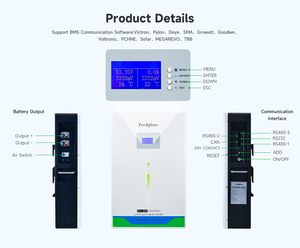 แบตเตอรี่ลิเธียมสำรองพลังงานภายในบ้าน 100ah 48v 300ah Lfp ลิเธียม 230ah ฟอสเฟต 24v เหล็ก - Product Image 3