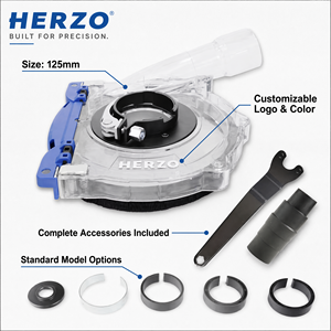 HERZO Cubierta Transparente Antipolvo <span class=keywords><strong>para</strong></span> <span class=keywords><strong>Amoladora</strong></span> Angular de 125mm, Material Plástico, 20 Unidades/<span class=keywords><strong>Caja</strong></span>, Accesorios <span class=keywords><strong>para</strong></span> Herramientas Eléctricas - Product Image 3