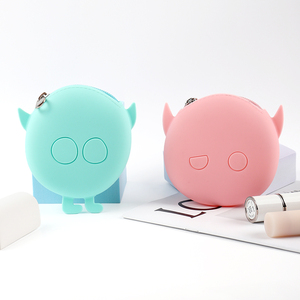 Hot Sell Round Silicone Coin Purse Headphone Bag Children'S <b>Small</b> <b>Wallet</b> Pendant Silicone Handheld Storage Bag Custom Logo - Product Image 1