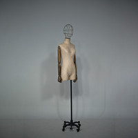Mannequin de présentation de vêtements pour femme, buste demi-corps réglable, tête creuse en FRP, style européen original