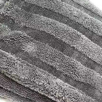 Serviette de séchage pour voiture en microfibre 1300 g/m², séchage rapide, absorbante, pour le detailing, logo personnalisé imprimé, serviette torsadée pour le detailing automobile