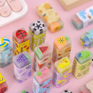 Iridium Music 促销卡通创意4B铅笔可爱办公橡皮擦彩色橡皮水果三明治素描绘图糖果 - Product Image 4