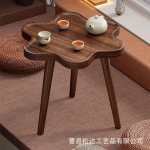 Mesa de centro moderna minimalista de madera, ideal para salas de estar pequeñas, mesitas de noche, estudios, balcones y ventanas abatibles. - Product Image 3