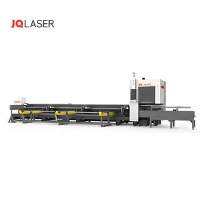 JQ超快h型钢金属管激光切割机3000w 15-230毫米直径铁管激光切割机