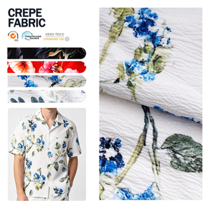 Tissu crêpe polyvalent, structure extensible et douce, pour la création de robes et de vêtements multi-styles - Product Image 1