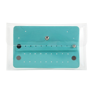 Portable and simple transparent jewelry bag for rings, <b>earrings</b>, and miscellaneous items; a convenient storage <b>box</b> for personal - Product Image 5