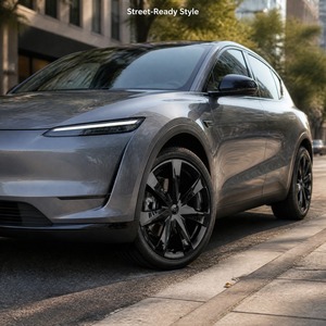Enjoliveurs STEELTIGER pour Tesla Model Y 2019-2024, 19 pouces, ABS Sport, à clipser, lot de 4, noir mat - Product Image 2