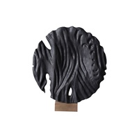 Décoration d'hôtel, œuvre d'art pour la maison, sculpture abstraite en bois gravée, artisanat en bois personnalisé, art de bureau écologique