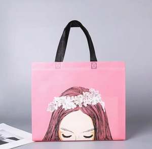 Sacs tissés personnalisés en gros avec motif rayé, écologiques, non-tissés, à poignées, réutilisables pour les promotions - Product Image 3