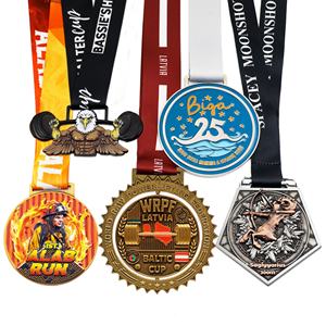 ระบบเหรียญรางวัลแบบกำหนดเองพร้อมริบบิ้นที่ถอดออกได้สำหรับสโมสรกีฬาหลายประเภทและชุดการแข่งขันประจำปี - Product Image 3