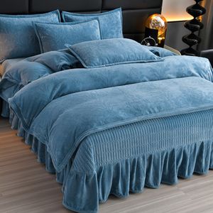 Set Copriletto Quattro Pezzi <span class=keywords><strong>in</strong></span> Velluto Intagliato 600TC con Motivi Floreali per Casa e Hotel - Product Image 4