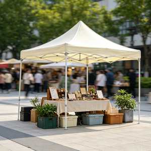 Carpa Plegable de 3x3 Metros, Toldo Impermeable de Alta Calidad con Protección UV para Eventos y Ferias Comerciales - Product Image 1