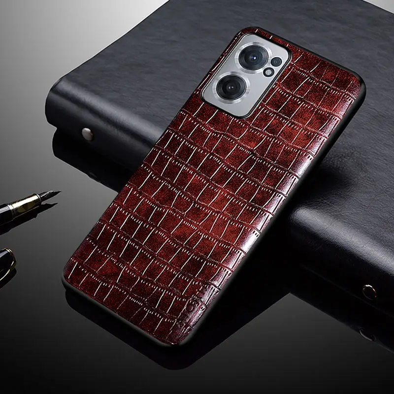 Crocodile Leather Case Cover for Oneplus 6 6T 7 7T 8 8T 9 9R Pro Nord CE 2 N10 N100 N200 5G High Quality