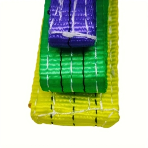 Nhà máy tùy chỉnh 100% polyester nặng Cáp treo đai 30 tấn nâng vải phẳng tùy chỉnh 30 tấn nâng vải - Product Image 3