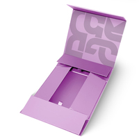 Boîte en carton rigide pliable avec conception et dimensions personnalisées pour l'emballage de marchandises promotionnelles de marque en gros