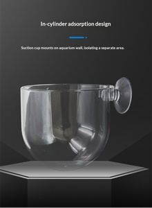 Pot de culture en verre cristal <span class=keywords><strong>pour</strong></span> plantes aquatiques, avec ventouse, fixation facile <span class=keywords><strong>pour</strong></span> aquarium et aquascape - Product Image 4