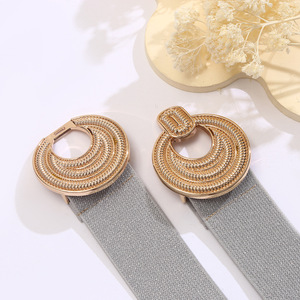 <span class=keywords><strong>Ceinture</strong></span> de luxe pour <span class=keywords><strong>femme</strong></span> en similicuir, élastique, ornée de diamants, amincissante, style <span class=keywords><strong>taille</strong></span> haute, très extensible, pour l'été - Product Image 5