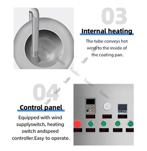 Máquina Automática Nueva para Recubrir Cacahuetes Pequeños, <span class=keywords><strong>Palomitas</strong></span>, Maíz, Azúcar, Chocolate y Frutos Secos - Product Image 2