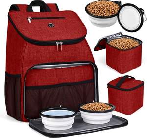 Free sample Pet Food Storage Bag,14-Cup <b>Dog</b> Food <b>Travel</b> Bag with 2PCS Collapsible <b>Dog</b> <b>Travel</b> <b>Bowls</b> - Product Image 6