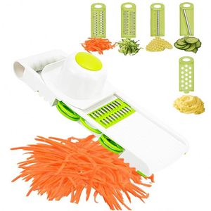 Mandoline multifonction 5-en-1, coupe-légumes, hachoir, trancheuse pour pommes de terre, légumes, fruits, pour la cuisine - Product Image 6