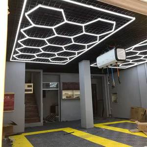 Revestimiento de Piso para Garaje de Grado Comercial, Diseño Encastrable, para Gimnasio, Peluquería, Oficina, con Luces Hexagonales - Product Image 6