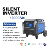 Générateur d'énergie portable silencieux à essence 6,8 kW/7,5 kW, 230 V monophasé, pour la maison, le camping, la sauvegarde, fourni par l'usine