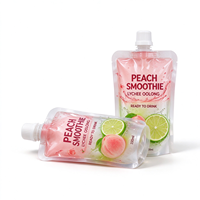 Pochette Doypack refermable anti-fuite avec bouchon à vis pour le stockage de sauces, de gelées, de smoothies et de boissons maison