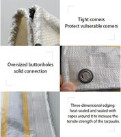 Bâche imperméable durable avec revêtement épaissi doré et argenté, protection UV, marque Xuda, modèle Shandong Origin