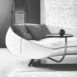 Nordic Light Luxury Small Family Living Room para dos y tres Salón de belleza Estudio Tienda de ropa Sofá de tela de forma especial - Product Image 4