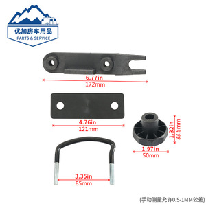 Car Roof <b>Rack</b> U-<b>Bolt</b> Mounting Kit Steel Roof Mount Accessories for Car Trunk Luggage Carrier - Product Image 2