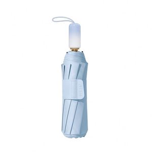 Paraguas Plegable con Protección Solar y Color Degradado, Portátil, para Mujer, con Revestimiento Negro, Protección UV, Extra Grande, Reforzado, Semiautomático - Product Image 1