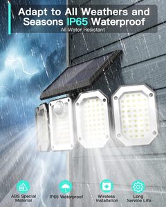 Lámpara <span class=keywords><strong>Solar</strong></span> de Pared con 300 LED, Luz <span class=keywords><strong>Solar</strong></span> Impermeable para Garaje, Luz con Sensor de Movimiento Humano, Control Remoto, Iluminación <span class=keywords><strong>Solar</strong></span> - Product Image 2