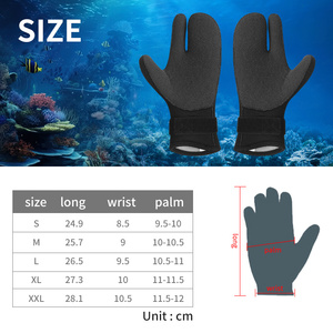 Logo personnalisé couteau anti-coupure protection <span class=keywords><strong>7mm</strong></span> trois doigts mitaines néoprène Kevlar tissu combinaison de <span class=keywords><strong>plongée</strong></span> <span class=keywords><strong>gant</strong></span> de <span class=keywords><strong>plongée</strong></span> pour hommes femmes - Product Image 4