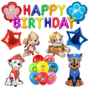 Cartoon bambino <span class=keywords><strong>Paw</strong></span>-<span class=keywords><strong>Patrol</strong></span> tema decorazione per festa <span class=keywords><strong>di</strong></span> compleanno pacchetto Chase Mar-shall palloncino <span class=keywords><strong>di</strong></span> alluminio - Product Image 1